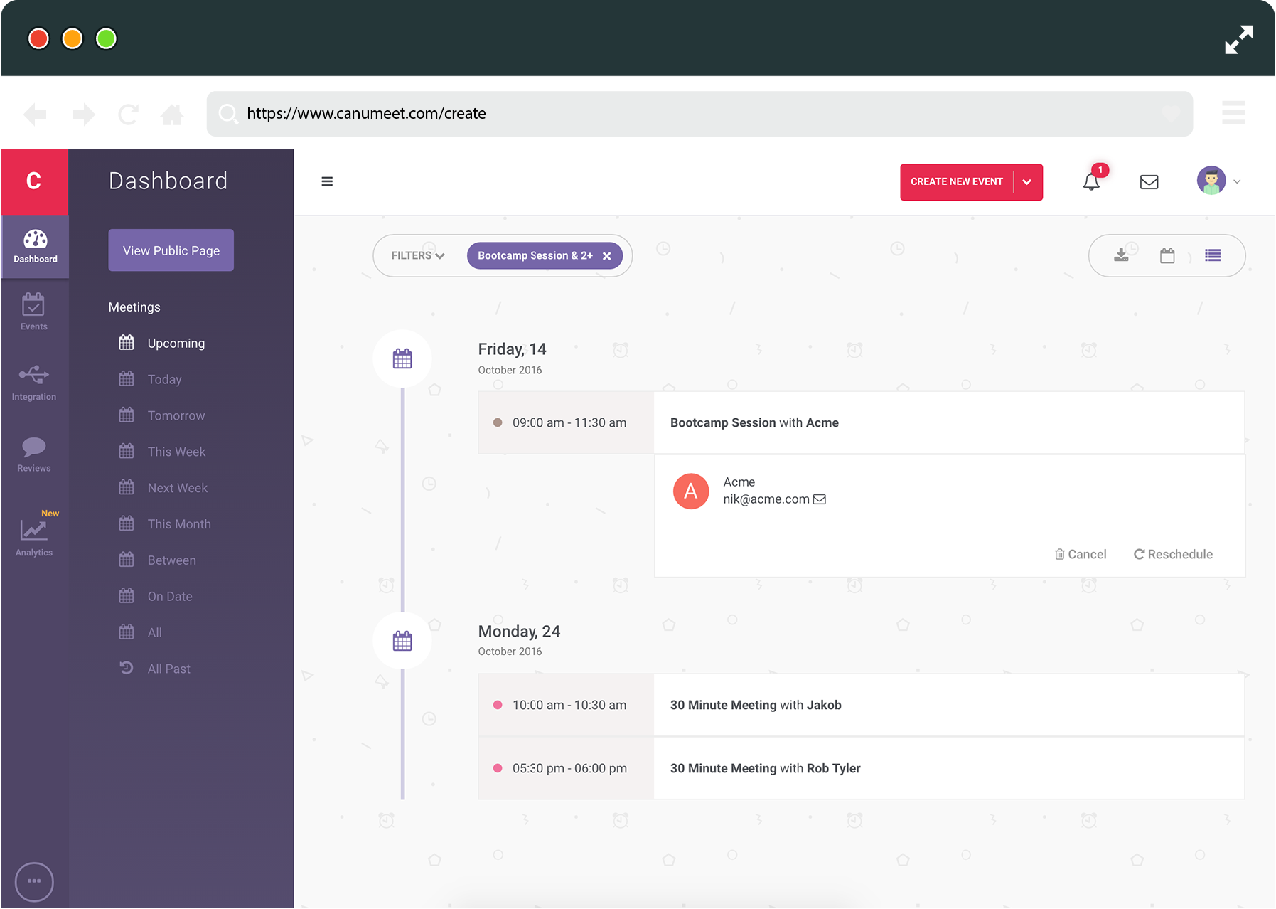 How It Works - Create Event